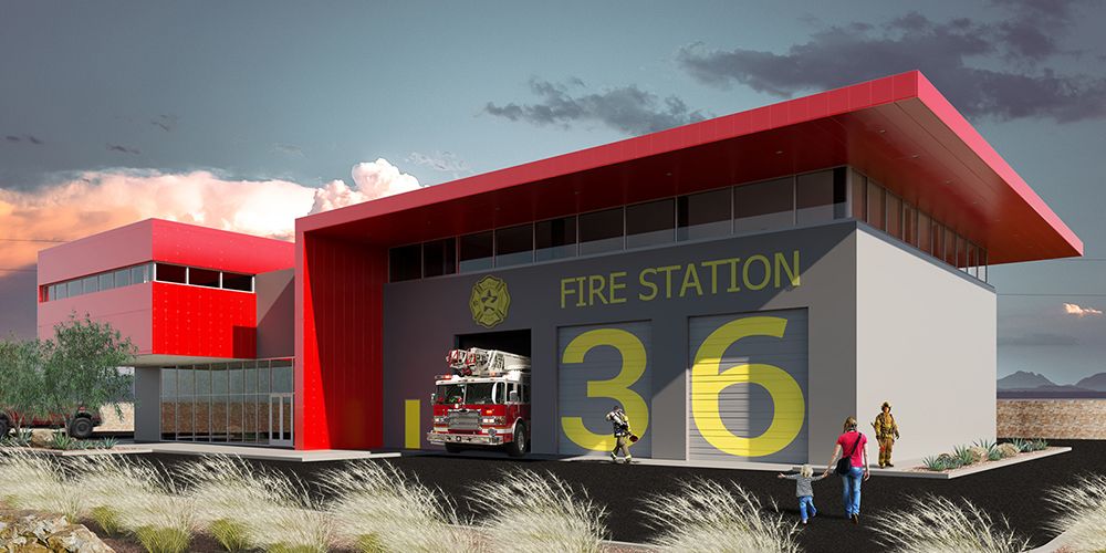 El Paso Fire Department, Fire Station, MNK Architects El Paso Texas, Architects Texas, Architects New Mexico, Architect, Architects, Architect El Paso Texas, Architect New Mexico, El Paso County, El Paso Texas